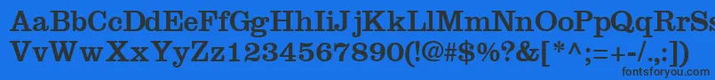 IntroitsskRegular Font – Black Fonts on Blue Background