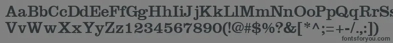 IntroitsskRegular Font – Black Fonts on Gray Background