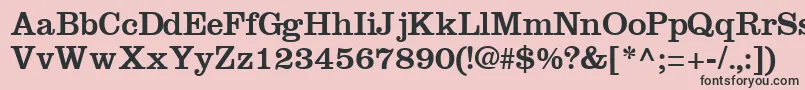 IntroitsskRegular Font – Black Fonts on Pink Background