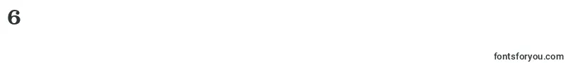 IntroitsskRegular-Schriftart – Schriften für die Ziffer 6