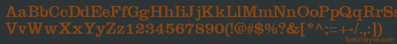 IntroitsskRegular Font – Brown Fonts on Black Background