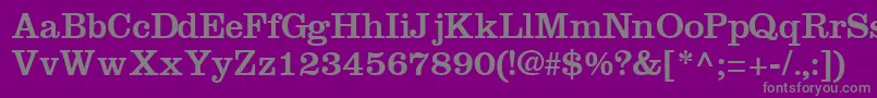 IntroitsskRegular Font – Gray Fonts on Purple Background