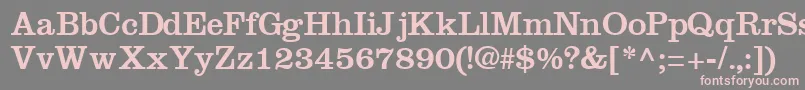 IntroitsskRegular Font – Pink Fonts on Gray Background