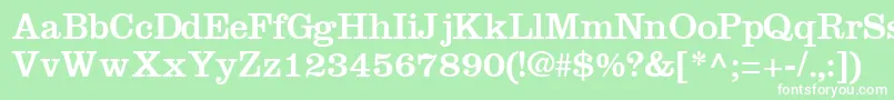 IntroitsskRegular Font – White Fonts on Green Background