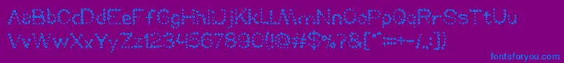 MountainDew Font – Blue Fonts on Purple Background