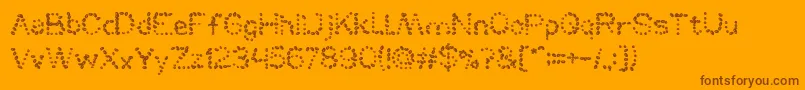 MountainDew Font – Brown Fonts on Orange Background