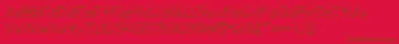 MountainDew Font – Brown Fonts on Red Background