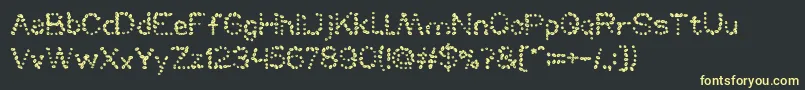 MountainDew Font – Yellow Fonts on Black Background