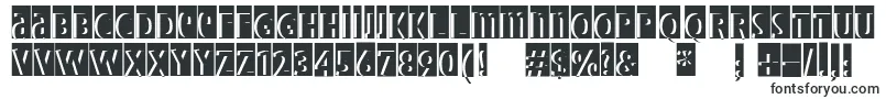 Шрифт Bradburysshadowpaseo – блочные шрифты