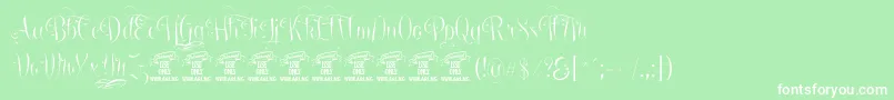 More about UndergonePersonaluse Font UndergonePersonaluse Font – White Fonts on Green Background