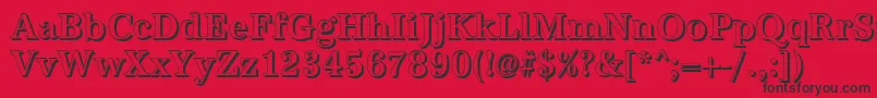 AntiquashCdMediumRegular Font – Black Fonts on Red Background