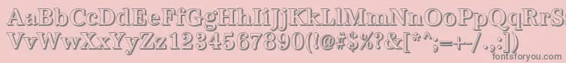 AntiquashCdMediumRegular Font – Gray Fonts on Pink Background