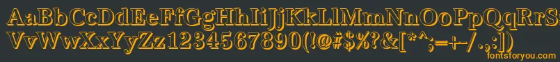 AntiquashCdMediumRegular Font – Orange Fonts on Black Background