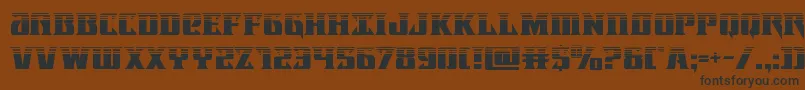 Lifeforcehalf Font – Black Fonts on Brown Background