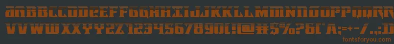 Lifeforcehalf Font – Brown Fonts on Black Background
