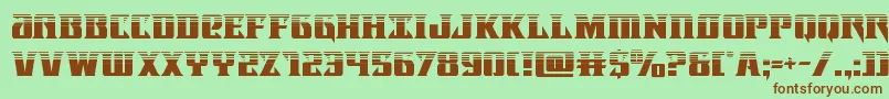 Lifeforcehalf Font – Brown Fonts on Green Background