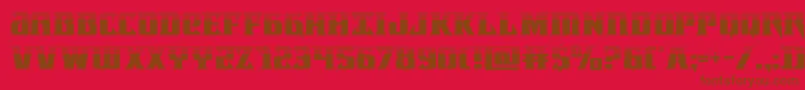 Lifeforcehalf Font – Brown Fonts on Red Background