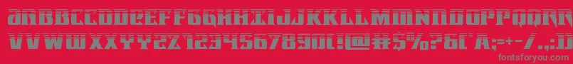 Lifeforcehalf Font – Gray Fonts on Red Background