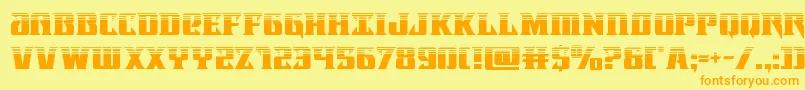 Lifeforcehalf Font – Orange Fonts on Yellow Background