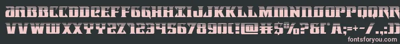 Lifeforcehalf Font – Pink Fonts on Black Background
