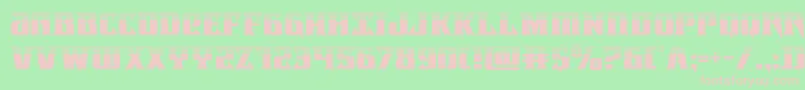 Шрифт Lifeforcehalf – розовые шрифты на зелёном фоне