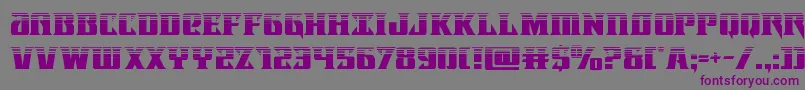 Шрифт Lifeforcehalf – фиолетовые шрифты на сером фоне