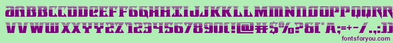 Lifeforcehalf Font – Purple Fonts on Green Background