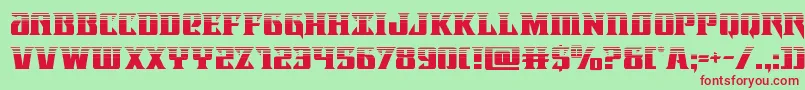 Lifeforcehalf Font – Red Fonts on Green Background