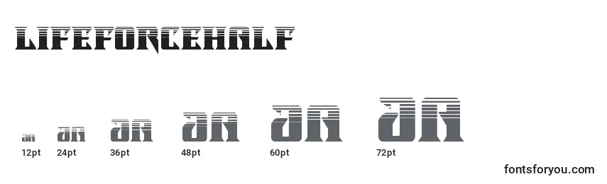 Lifeforcehalf Font Sizes
