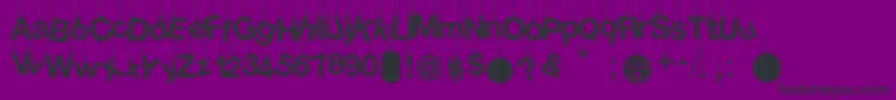 HangedLetters Font – Black Fonts on Purple Background