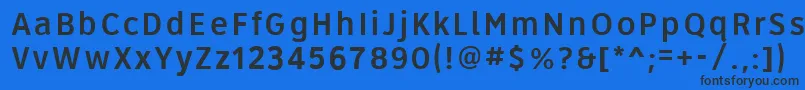 Roadgeek2005Series4w Font – Black Fonts on Blue Background