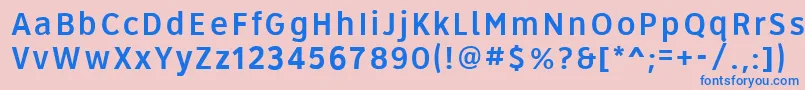 Roadgeek2005Series4w Font – Blue Fonts on Pink Background