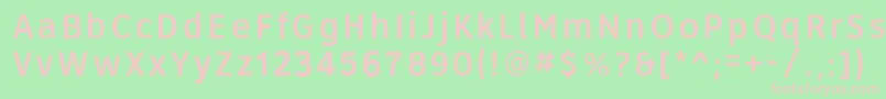 Roadgeek2005Series4w Font – Pink Fonts on Green Background