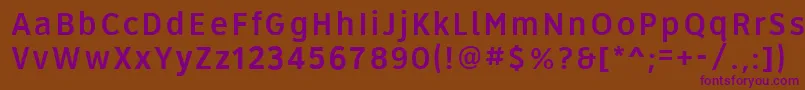 Roadgeek2005Series4w Font – Purple Fonts on Brown Background