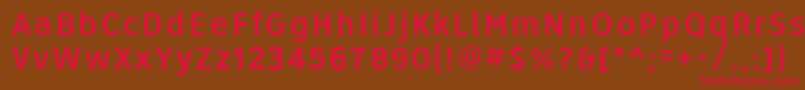 Roadgeek2005Series4w Font – Red Fonts on Brown Background