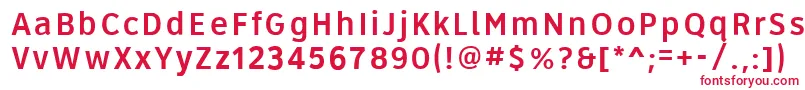 フォントRoadgeek2005Series4w – 赤い文字