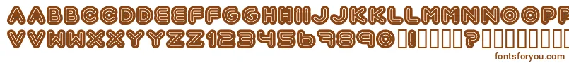Шрифт Automania – коричневые шрифты на белом фоне