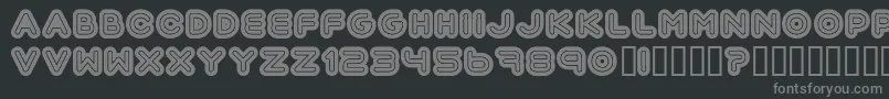 Шрифт Automania – серые шрифты на чёрном фоне