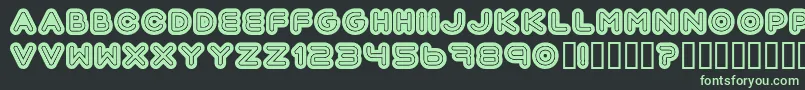 Шрифт Automania – зелёные шрифты на чёрном фоне