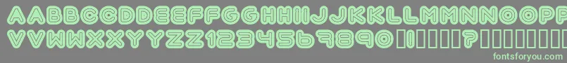 Automania Font – Green Fonts on Gray Background
