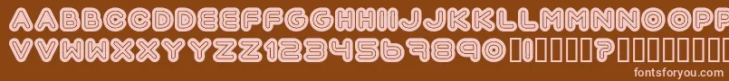 Шрифт Automania – розовые шрифты на коричневом фоне