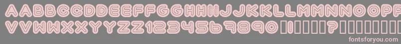 フォントAutomania – 灰色の背景にピンクのフォント