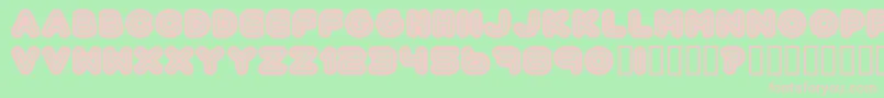 Шрифт Automania – розовые шрифты на зелёном фоне