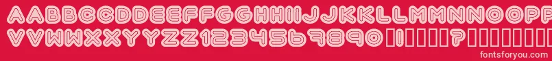 Automania Font – Pink Fonts on Red Background