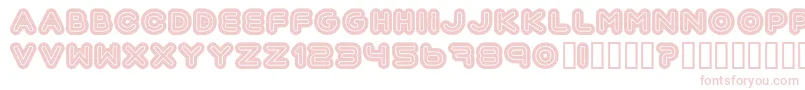 Шрифт Automania – розовые шрифты на белом фоне