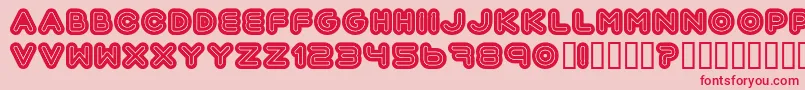 Automania Font – Red Fonts on Pink Background