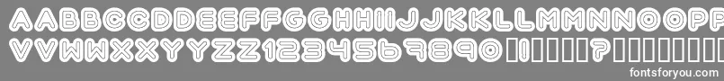 フォントAutomania – 灰色の背景に白い文字