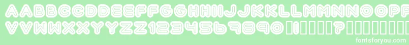 Шрифт Automania – белые шрифты на зелёном фоне