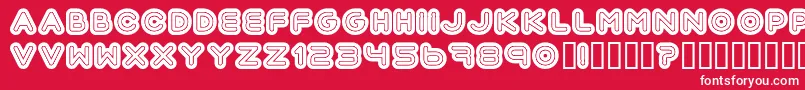 Шрифт Automania – белые шрифты на красном фоне