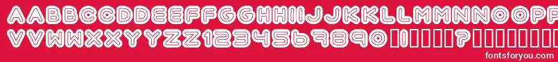 Automania Font – White Fonts on Red Background
